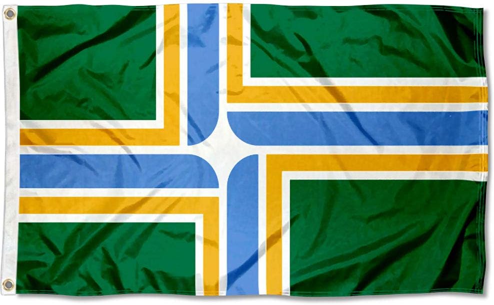Sports Flags Pennants Company City of Portland Flag 3x5 Foot Banner Patio, Lawn