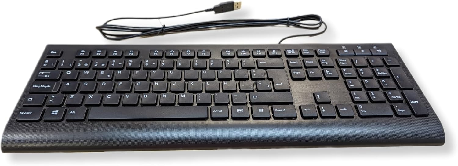 Medion KB313U keyboard showing the full Spanish QWERTY layout