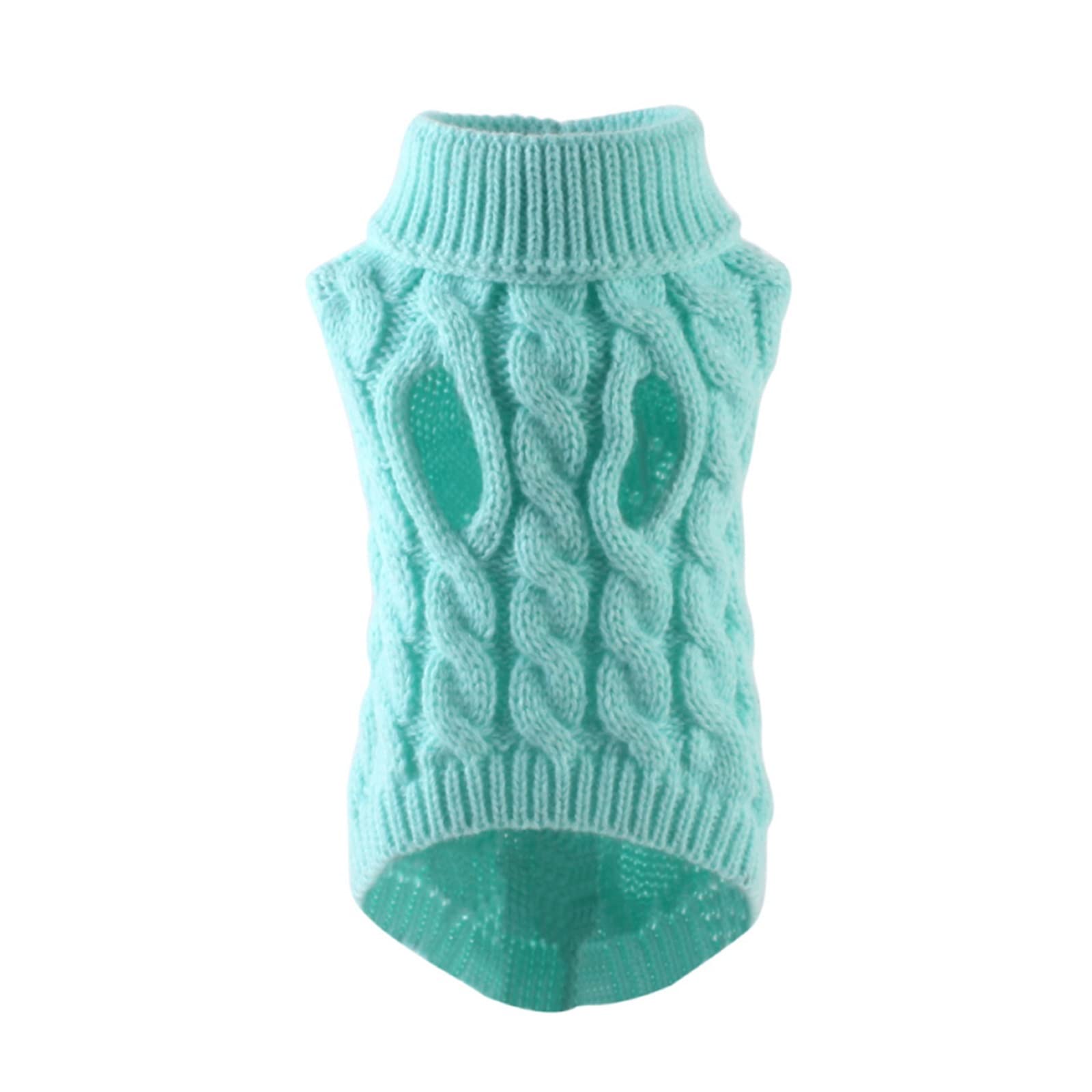 Kikbax 1 pièces Chien vêtements Chaud Pull en Tricot Chiot Tricot col roulé Pull vêtements Chien tricoté Manteau Pet Supplie (Color : 05, Size : M)