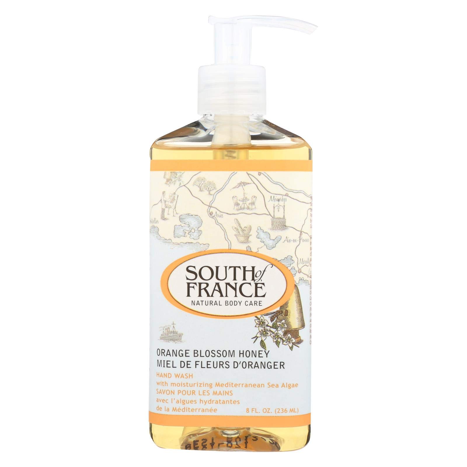 South of France Hand Wash - Orange Blossom Honey - 8 oz
