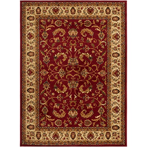 Home Dynamix Royalty Elati Traditional Area Rug 7'8"X10'4", Oriental Red/Ivory #TOP27