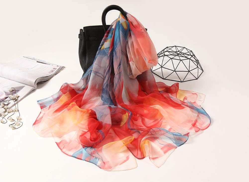 Acotavie Women's Scarf Fashion Pattern Long Lightweight Sunscreen Shawls Scarves Yt2