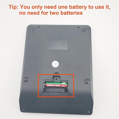 Miniatura 8 de DECKLIT Batería y Solar Único 120 Pasos Calculadora de 120 Pasos de 12 Dígitos 2 Línea Extra Grande Botones Grandes y Pantalla LCD de 5.5",