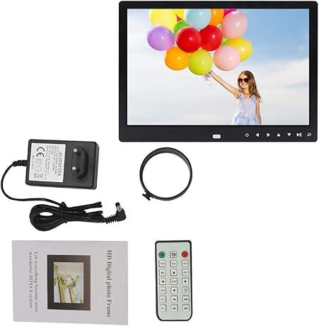 WOSOSYEYO Digitaler Bilderrahmen Zoll elektronischer Bilderrahmen Uhr Kalender Fernbedienung Eingebauter Lautsprecher AuflAsung 1280 800 schwarz WOSOSYEYO Digitaler Bilderrahmen Zoll elektronischer Bilderrahmen Uhr Kalender Fernbedienung Eingebauter Lautsprecher AuflAsung 1280 800 schwarz