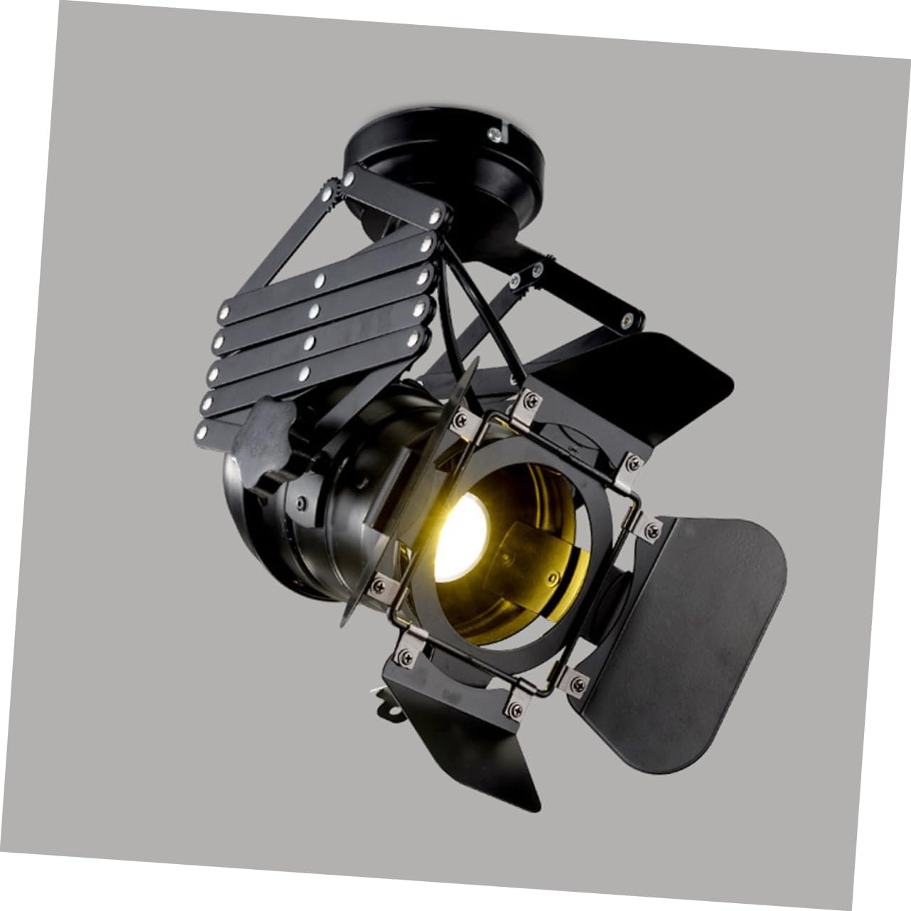 PRETYZOOM LED Track Spotlight Adjustable 4-Leaf Design Metal Construction Warm Yellow Light 3000K for Home and Store Use Easy Installation