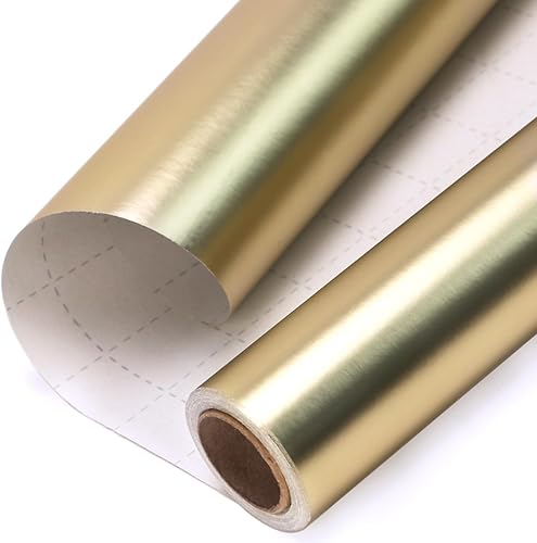 Miniatura 37 de Ribbli Papel de regalo metálico negro mate, papel de color sólido, perfecto para cumpleaños, Navidad, baby shower, boda, día de San Valentín, 30