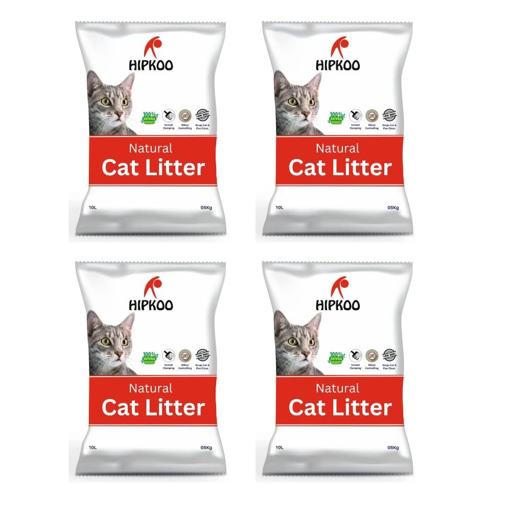 Hipkoo Advanced Natural Clumping Cat Litter Sand|99% Dust Free, 20kg (4 Packs of 5kg) (B0CH8STZHX) Amazon Price History, Amazon Price Tracker