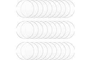 Professional Clear Acrylic Discs for Enhanced Cake Decorating and Artistic Creations