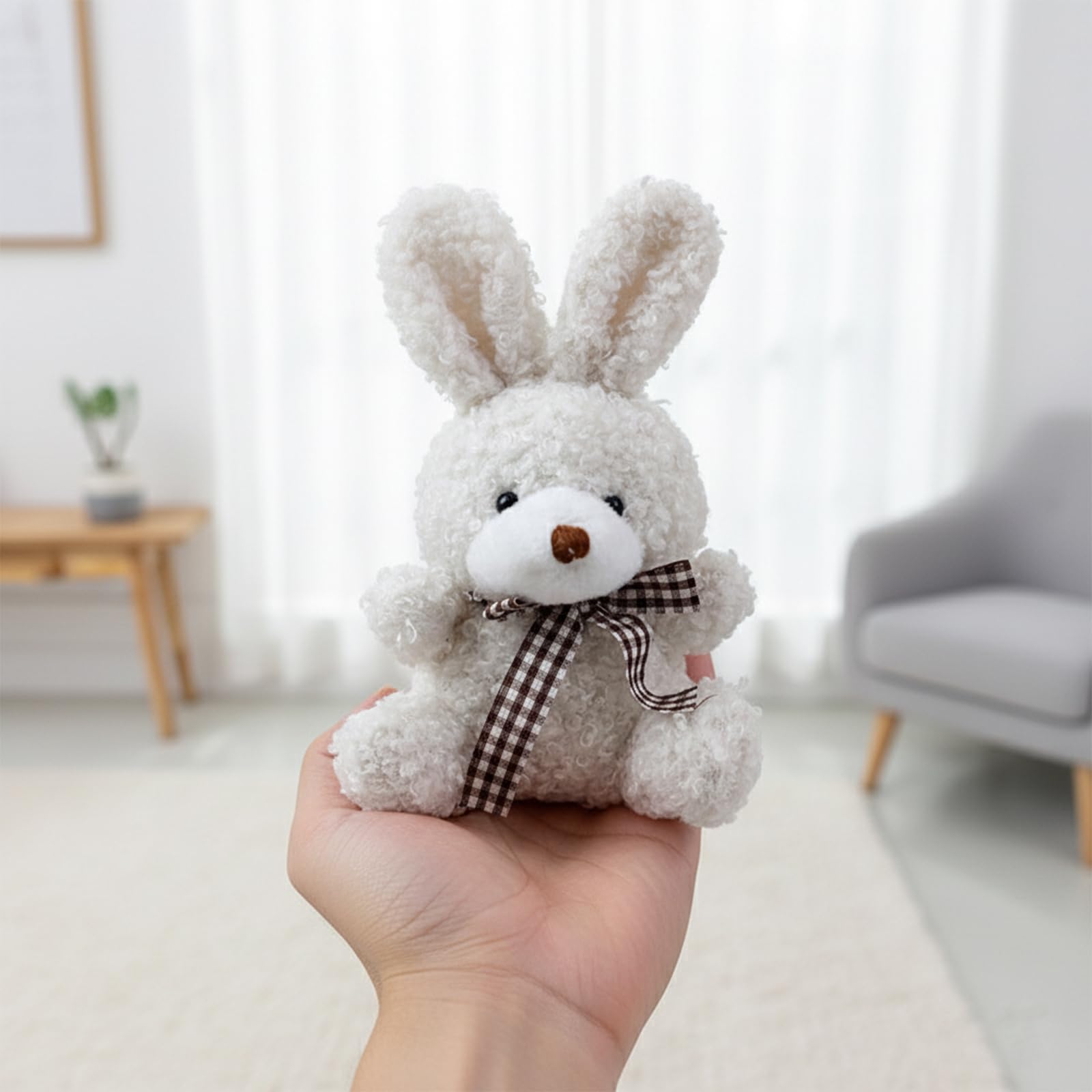 CtiUjdx Rabbit Soft Toy, 4 Piece Mini Plushies Set - Image 4
