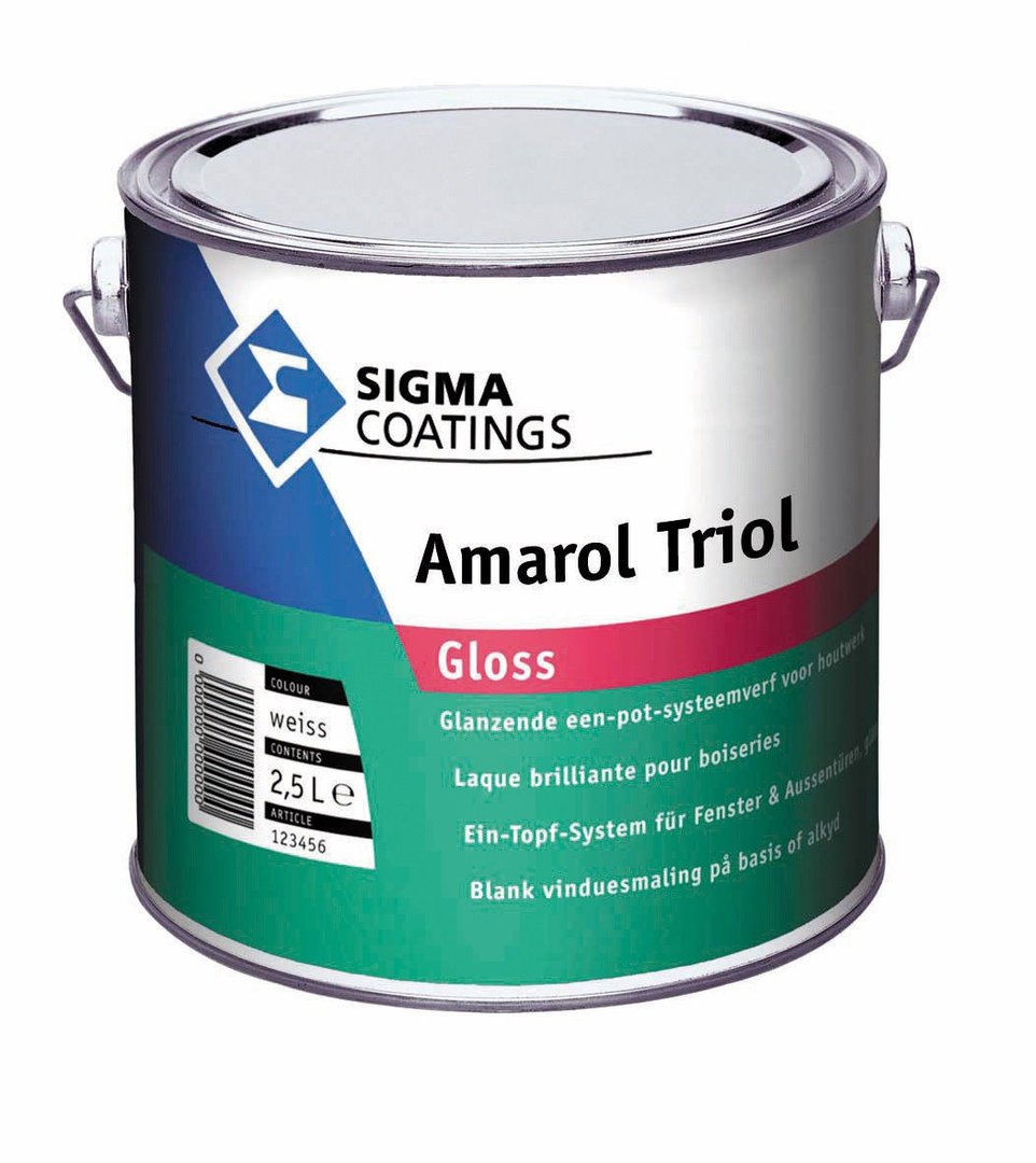 Sigma Schakelverf Amarol Triol Satin - Wit - 5 liter | Zijdeglans Sigma Schakelverf Amarol Triol Satin - Wit - 5 liter | Zijdeglans