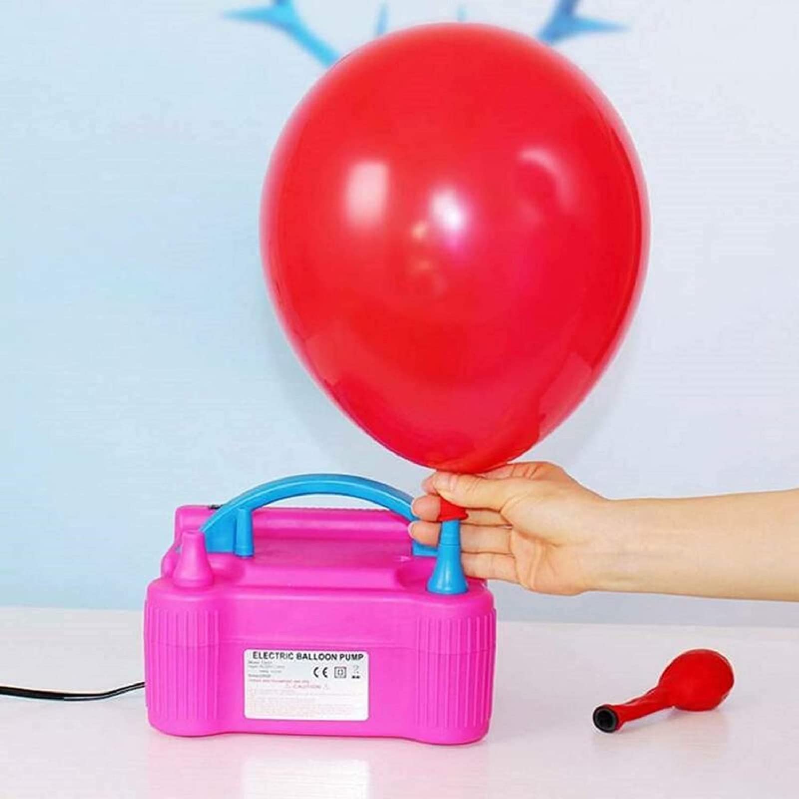 Elektryczna pompa balonowa 220V-240V 600W Przenośna podwójna dysza pompa balonowa elektryczna dmuchawa inflonu balonowego do dekoracji imprezy