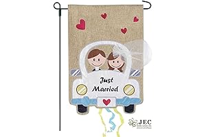 Just Married Burlap Banner: A Festive Token of Love