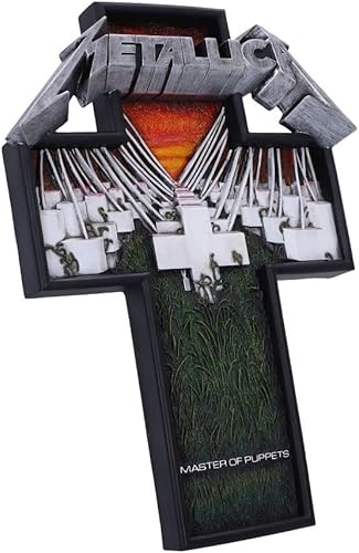 Miniatura 4 de Nemesis Now Placa de pared con licencia oficial de Metallica Master of Puppets, multicolor, 12.4 in