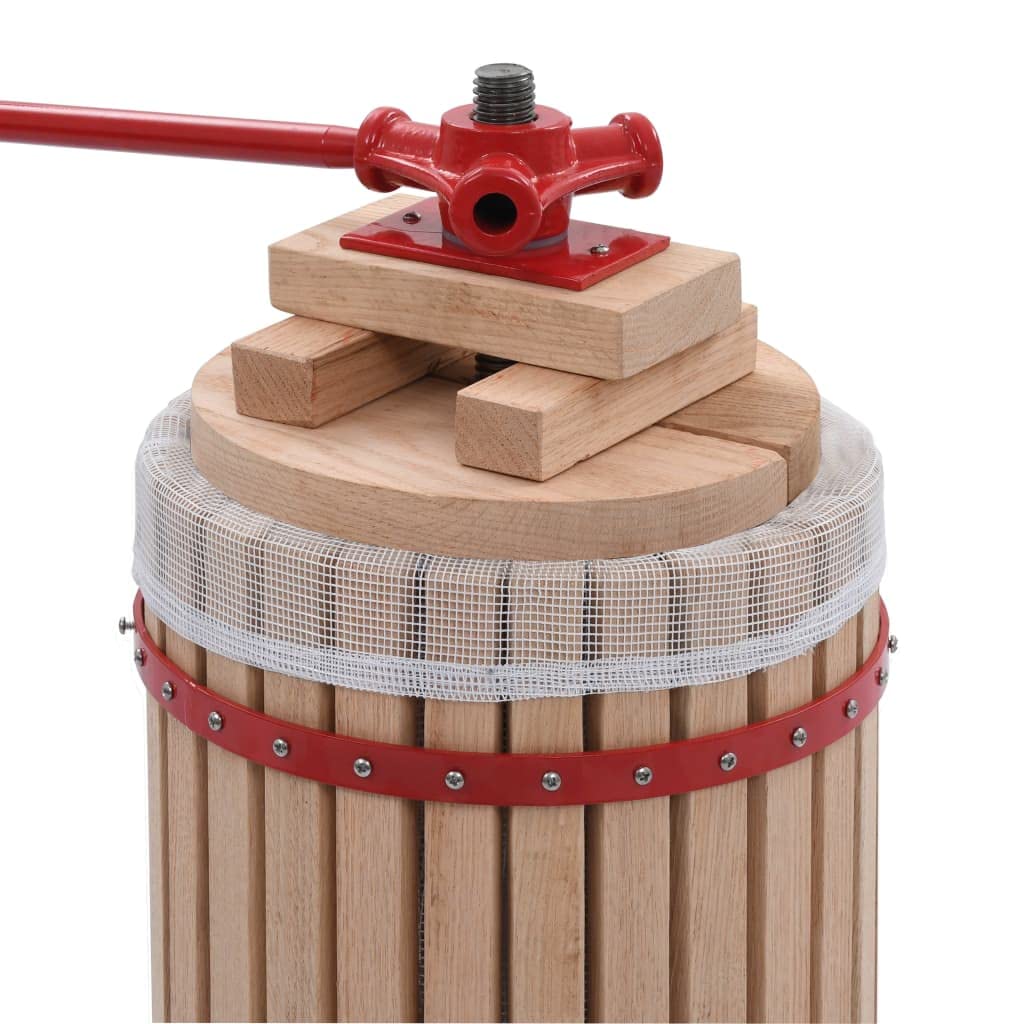 Lechnical Torchio per Frutta e Vino con Sacco Facile da Utilizzare Non Richiede Manutenzione Antiruggine Robusto Torchietto in Tessuto Legno di Rovere