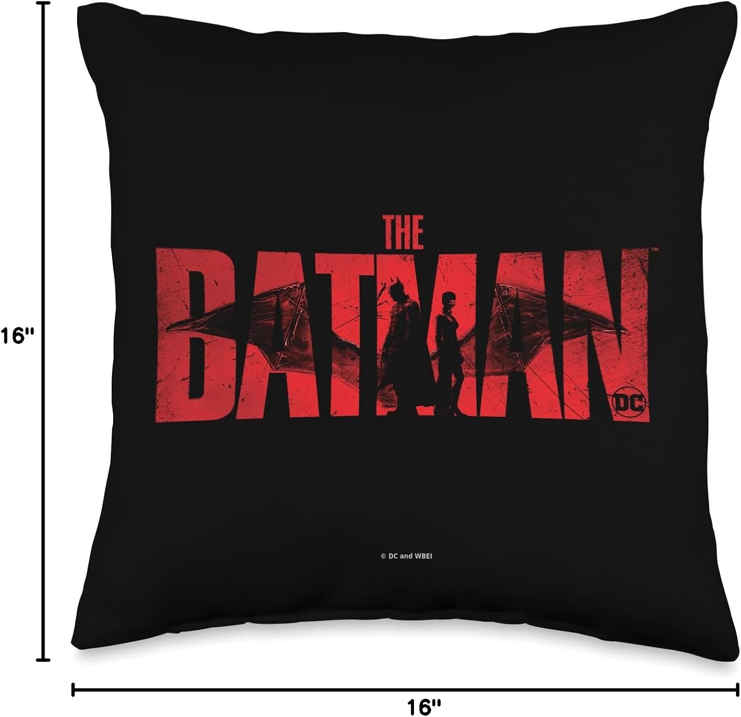 The Batman and Catwoman Throw Pillow