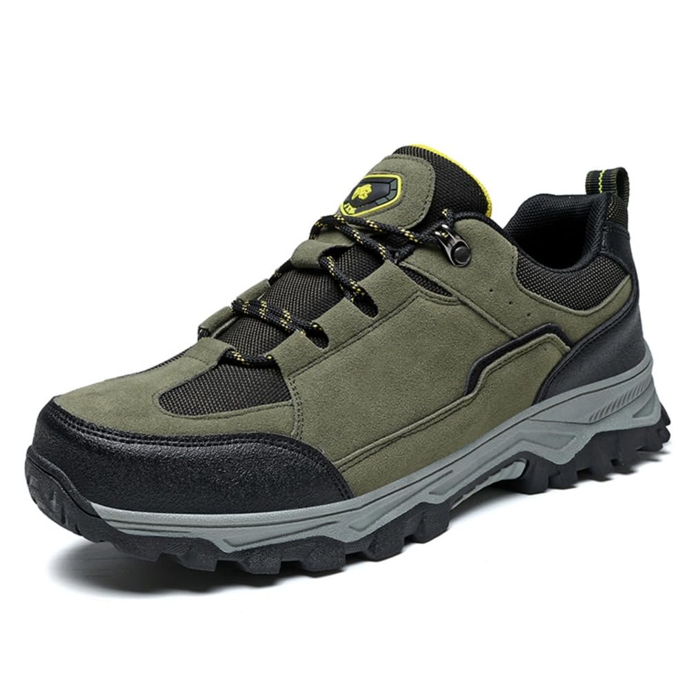 Zapatillas Senderismo Impermeables Hombre Calzado Trekking Ante | Antideslizante Resistente Desgaste, Zapatos Caminar Aire Libre Ligeros Informales, Trail Running Viajes Acampada