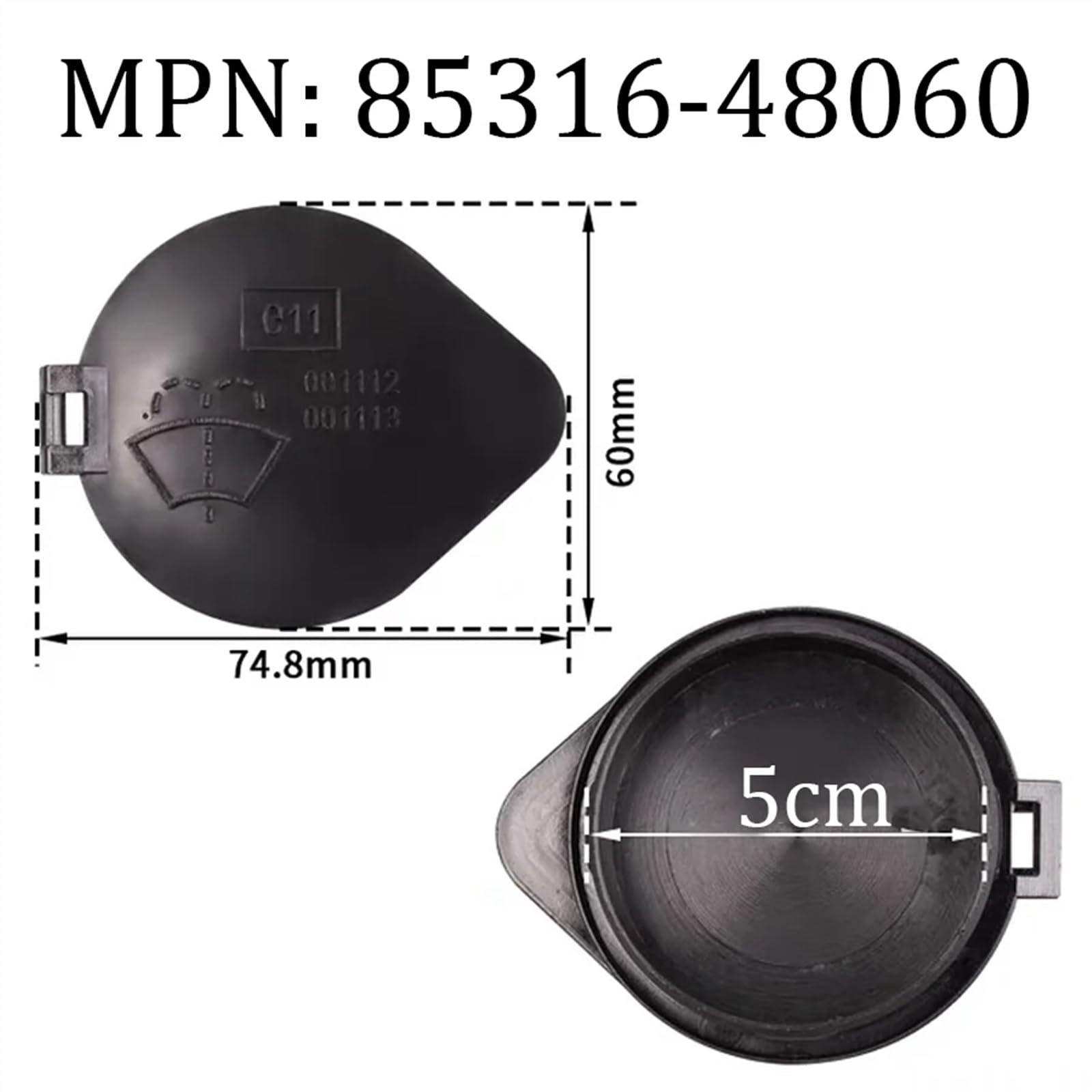 Amazon | フロントガラスウォッシャーボトルカバー Compatible With