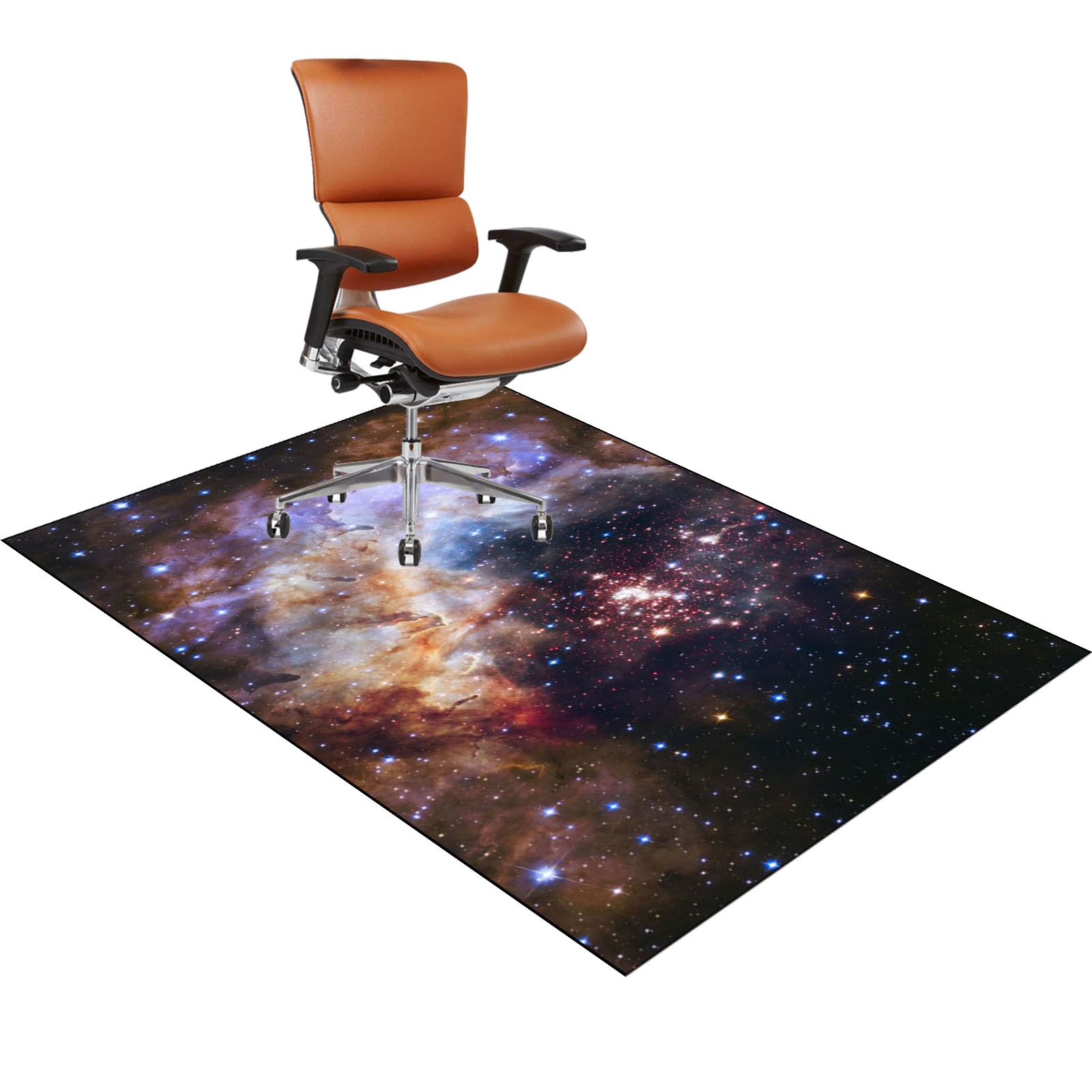 Office Chair Mat for Hardwood Floor, Carpet Protector Chair Mat, Large Anti-Slip Desk Chair Mat for Carpet Floors, Computer Chair Mats, Floor Protector Mat for Office Home, Non-Slip 120 x 160 cm