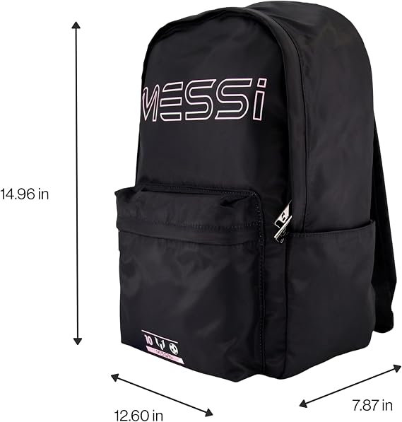 Messi Lifestyle Backpack, Bookbag with Pockets & Adjustable Straps
