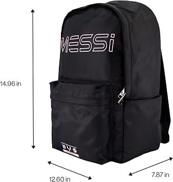 Messi Lifestyle Backpack, Bookbag with Pockets & Adjustable Straps