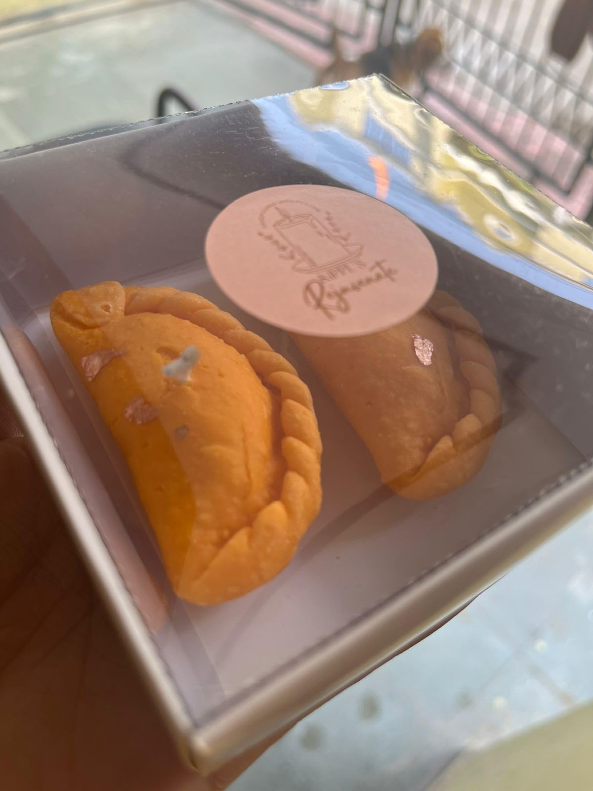 Sugar’s Daddy Diwali Decorative Soy Wax Candles | Festive Gifting and Home Decoration | Candles for All Festival (Gujiya candles pack of 2)