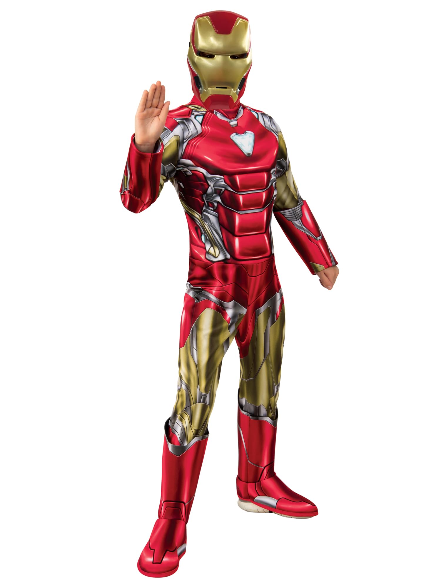 Rubie's Official Marvel Avengers Endgame Iron Man Deluxe Childs Costume, Kids Superhero Fancy Dress