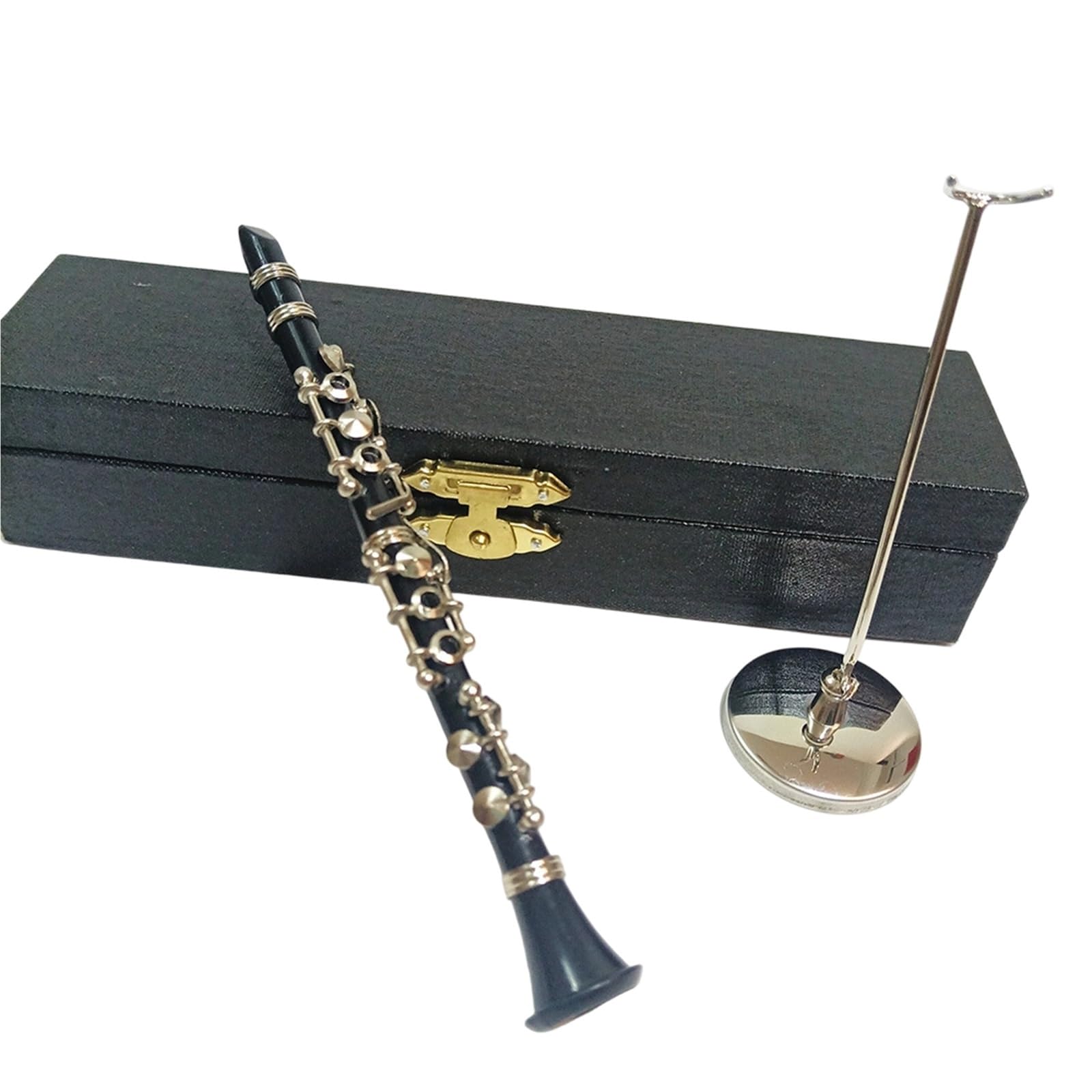 Miniaturowe ozdoby do instrumentów muzycznych Miniaturowy Model Klarnetu Flet Saksofon Ozdoba(15CM-1/6)
