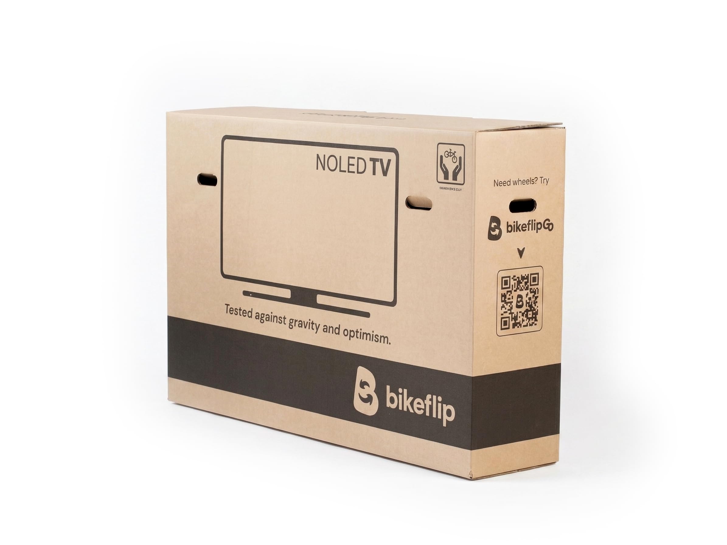 Bikeflip Caja para envío de bicicletas de carreras con montaje rápido, ideal para viajes y transporte mensajero, disponible en tres tamaños (pequeña)