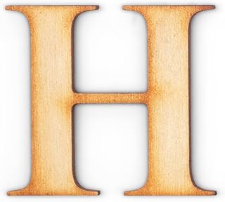 2 Pack Official Greek Wooden Letters for Crafts, Gamma - 2" Classic Font Single Layer Wooden Greek Letters - Precision Cut Natural Wood Letter for Sorority/Fraternity Paddles and DIY Projects