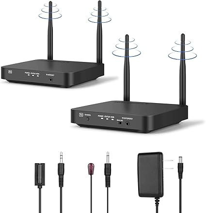 Amazon Kzntaku ワイヤレスhdmi送受信機セット Hdmi ワイヤレス エクステンダー 2 4g 5g 最大100m無線伝送可能 フルhd Wuxga 1080p 60hz伝送 Ir信号転送機能 赤外線リモコン対応 簡単接続 遅延なし 映像と音声を無線伝送 Dvd Hdtv Pcなどに適用 日本技適マーク Pse