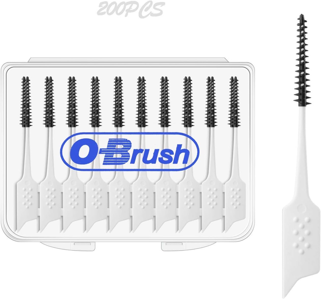 OBrush Charcoal Dental Picks, InterDental Picks Whiten