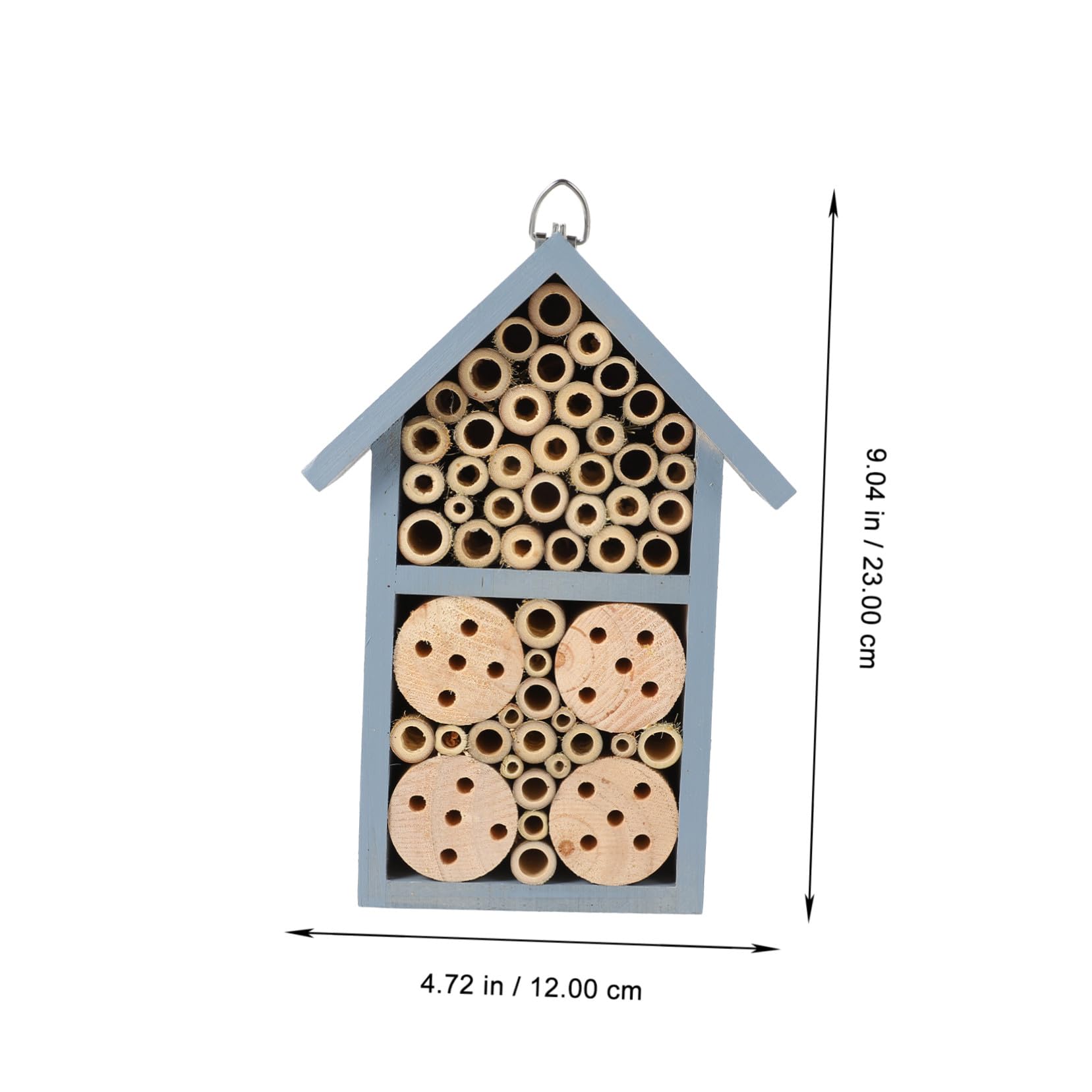 Dekoratives Bienenhaus und Eisen für Garten, Winterlich