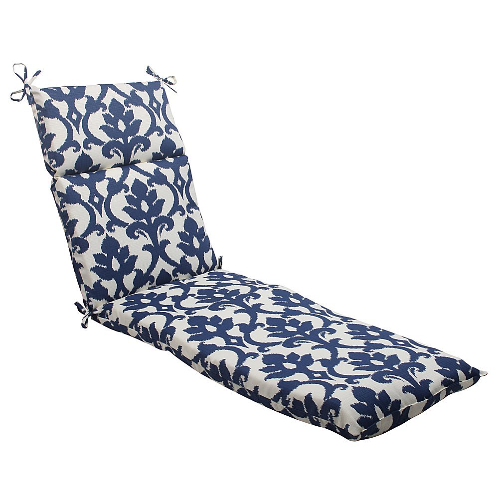 Coussin pour chaise longue Pillow Perfect damassé haut de gamme gris