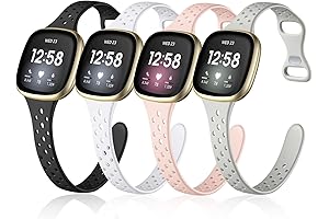 Laffav Compatible with Fitbit Sense Bands/Fitbit Versa 3 4 Bands for Women...