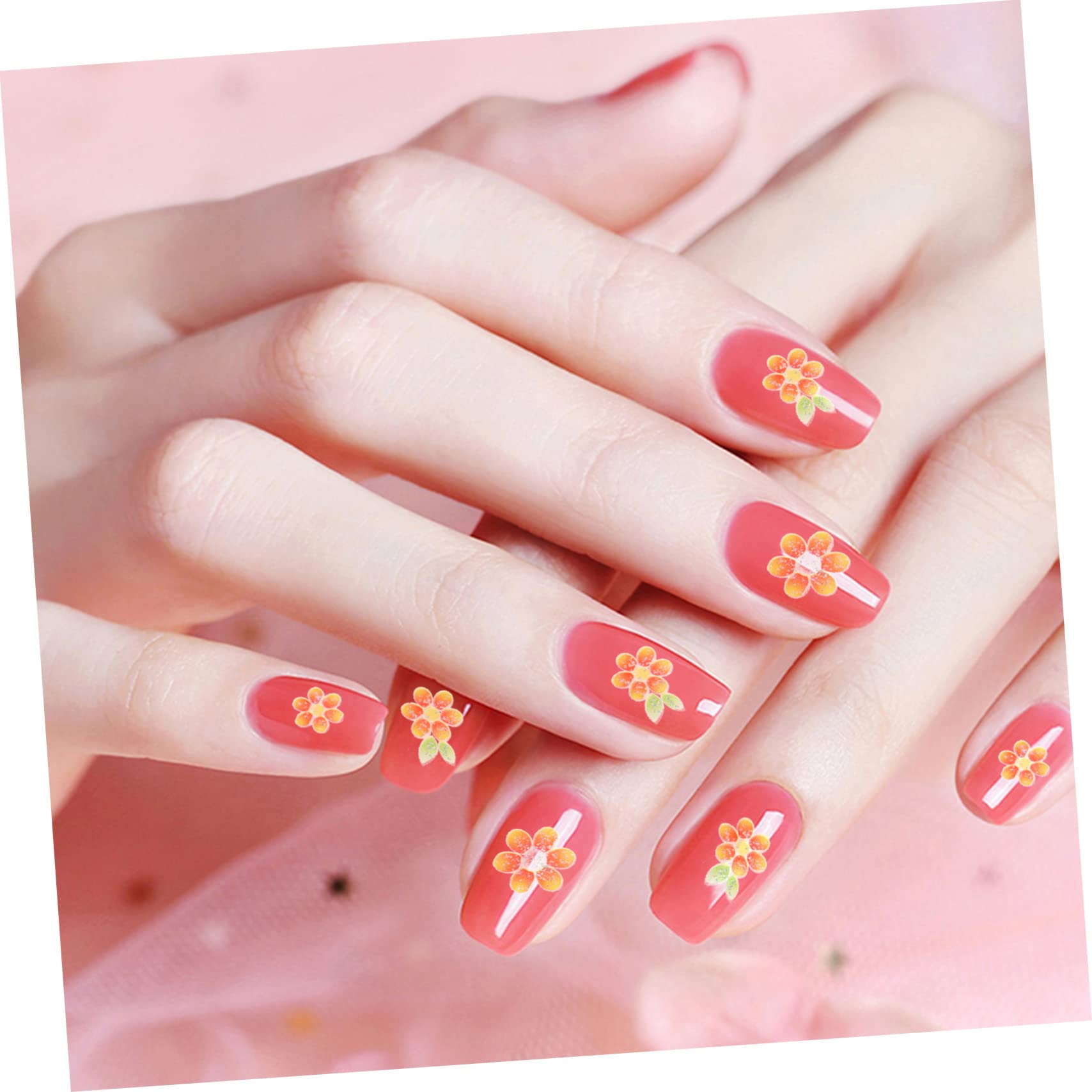 5 Set Set Adesivo Per Manicure Adesivi Per Unghie Fiori Unghia Uv Arte Adesivi Unghie Sticker Unghie Adesivi Per Fiori Per Unghie Ciondoli Per Unghie Etichetta 30 Fogli*5