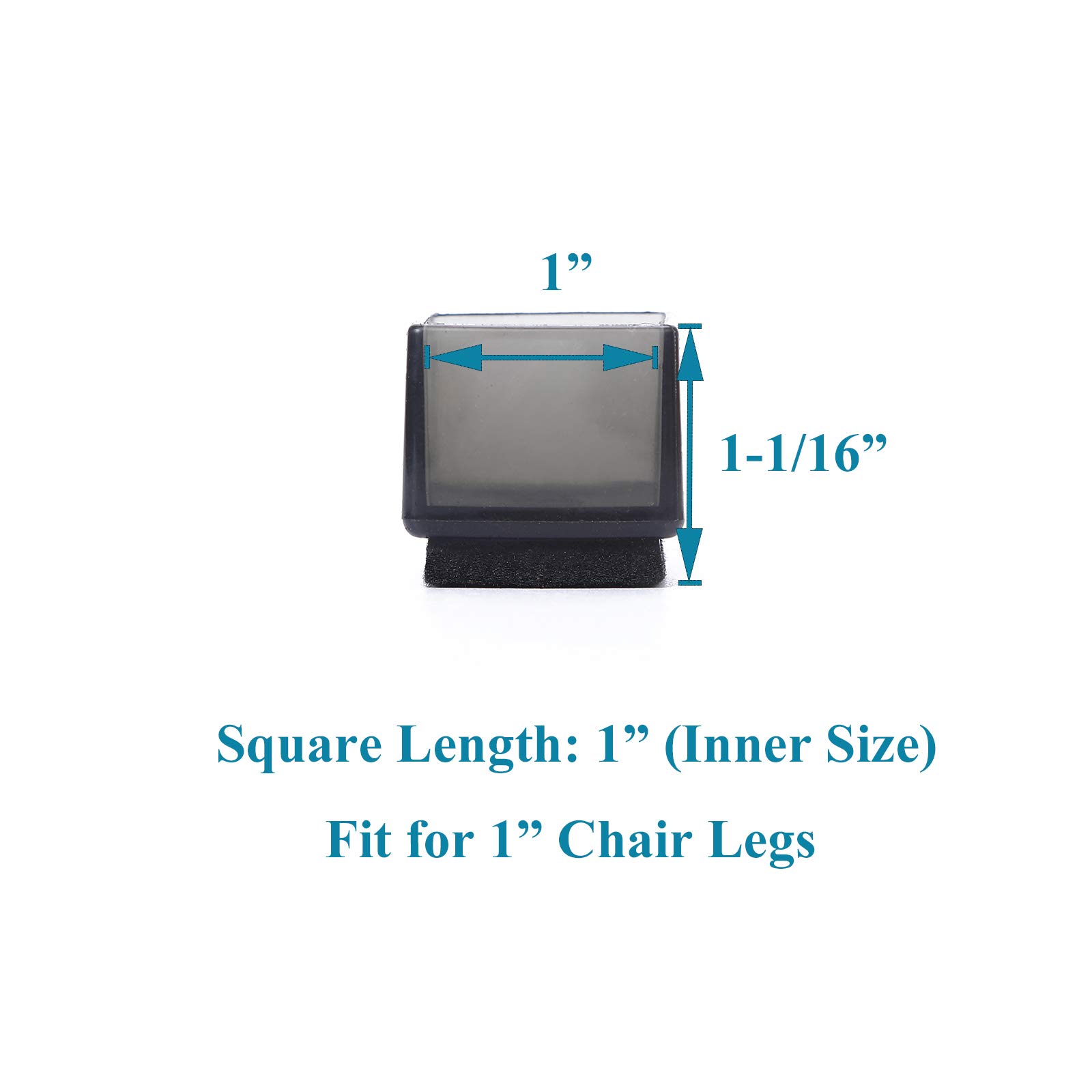 Luxshiny 200pcs Non- Rectangular Chair Feet Bumpers Furniture Pads for Hardwood Floors Easy to Install and Luxshiny 200pcs Non- Rectangular Chair Feet Bumpers Furniture Pads for Hardwood Floors Easy to Install and