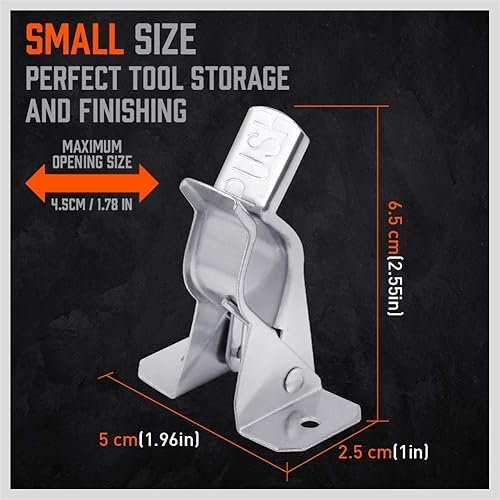 Miniatura 7 de HORUSDY Paquete de 10 soportes para trapeador y escoba con agarre de resorte para pala, rastrillo, escoba, soporte para trapeador, etc.