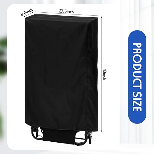 Miniatura 2 de Windyun 3 fundas impermeables para sillas de gravedad cero, a prueba de polvo, plegables, para exteriores, playa, tela Oxford, reclinable, color