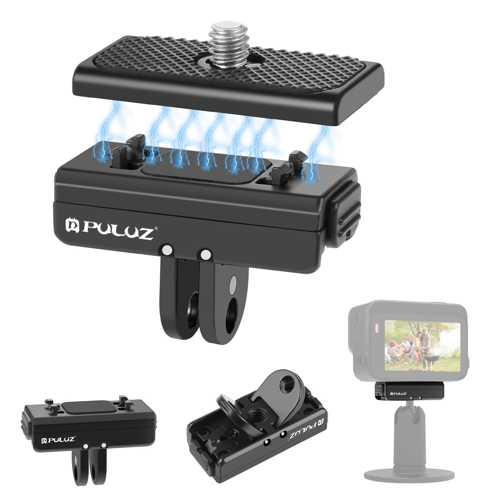 Amazon | PULUZ 磁気クイックリリースベースは、【Insta360: Ace, X4