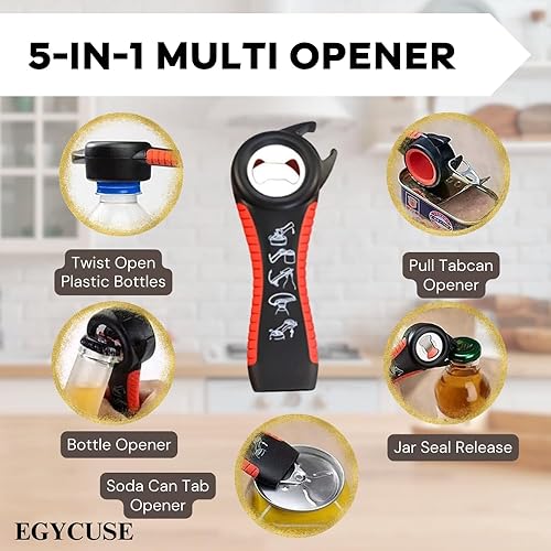 Miniatura 3 de Abridor de botellas para personas mayores que sufren de ancianos, manos débiles y personas mayores con artritis, abrelatas de latas, abridor de