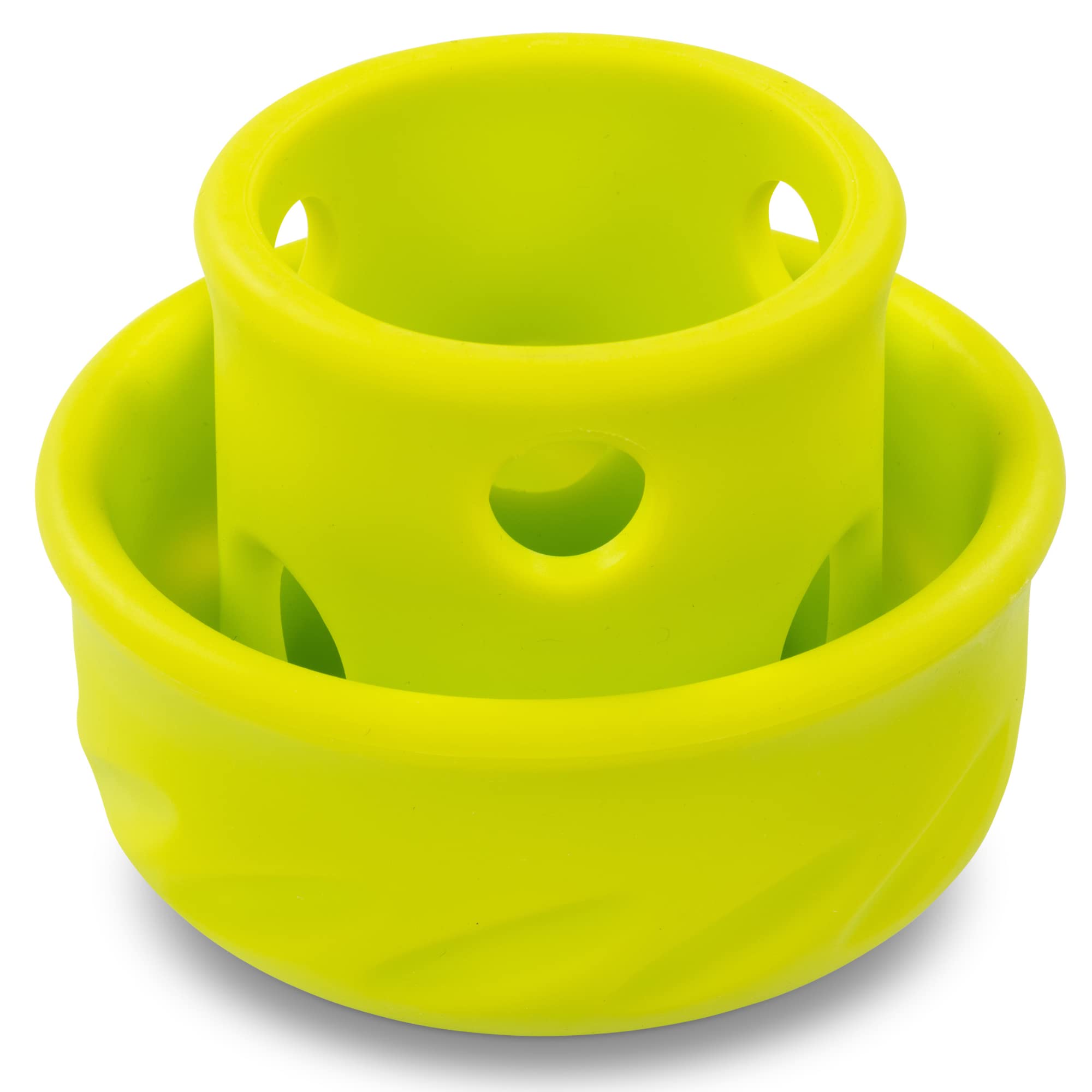 Messy MuttsTotally Pooched Puzzle 'n Play Mushroom | Interactive Treat Puzzle Toy for Dogs | Durable 4” x 3.5” TPR Dog Toy | Green