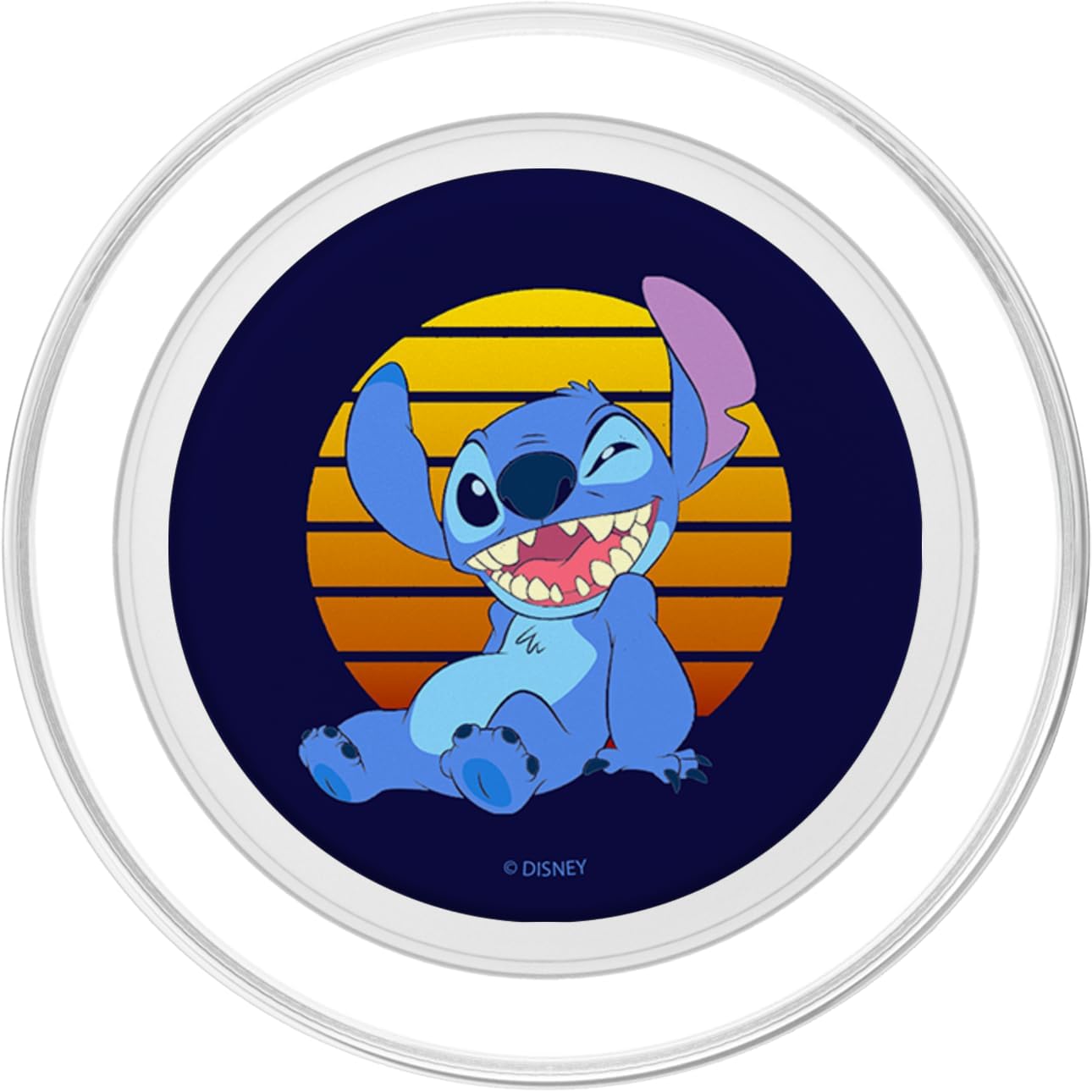 Disney Lilo & Stitch Retro Sunset Portrait PopSockets MagSafe PopGrip for iPhone