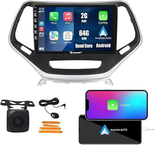 Miniatura 68 de Kunfine Coche CarPlay Android Navegación Automática Estéreo GPS Radio Reverse Cámara Pantalla 10 "IPS Pantalla Táctil Headunit Tablet Pad Media 10