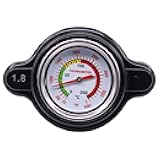MOTOKU High Pressure Radiator Cap with Temp Gauge 1.8 Bar for Kawasaki KDX 200 KLR 250 650 KLX 300 400 450 KX100 KX250 KX450F KX65 KX80 Brute Force Mojave Mule 2510 3000 3010 4000 4010 Teryx 750 800