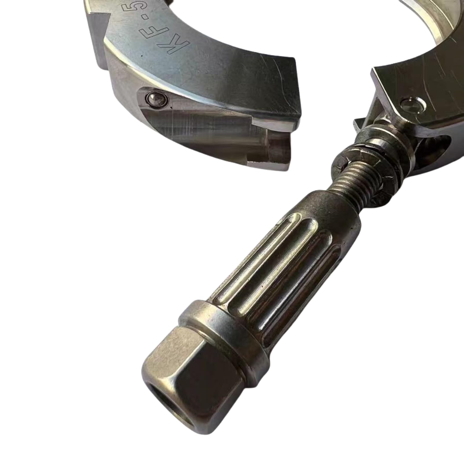Abrazadera de bloqueo de alta tensión con brida KF16, abrazadera de vacío resistente 304SS for uso de calor y alto Torque, 1 ud.(KF-16)