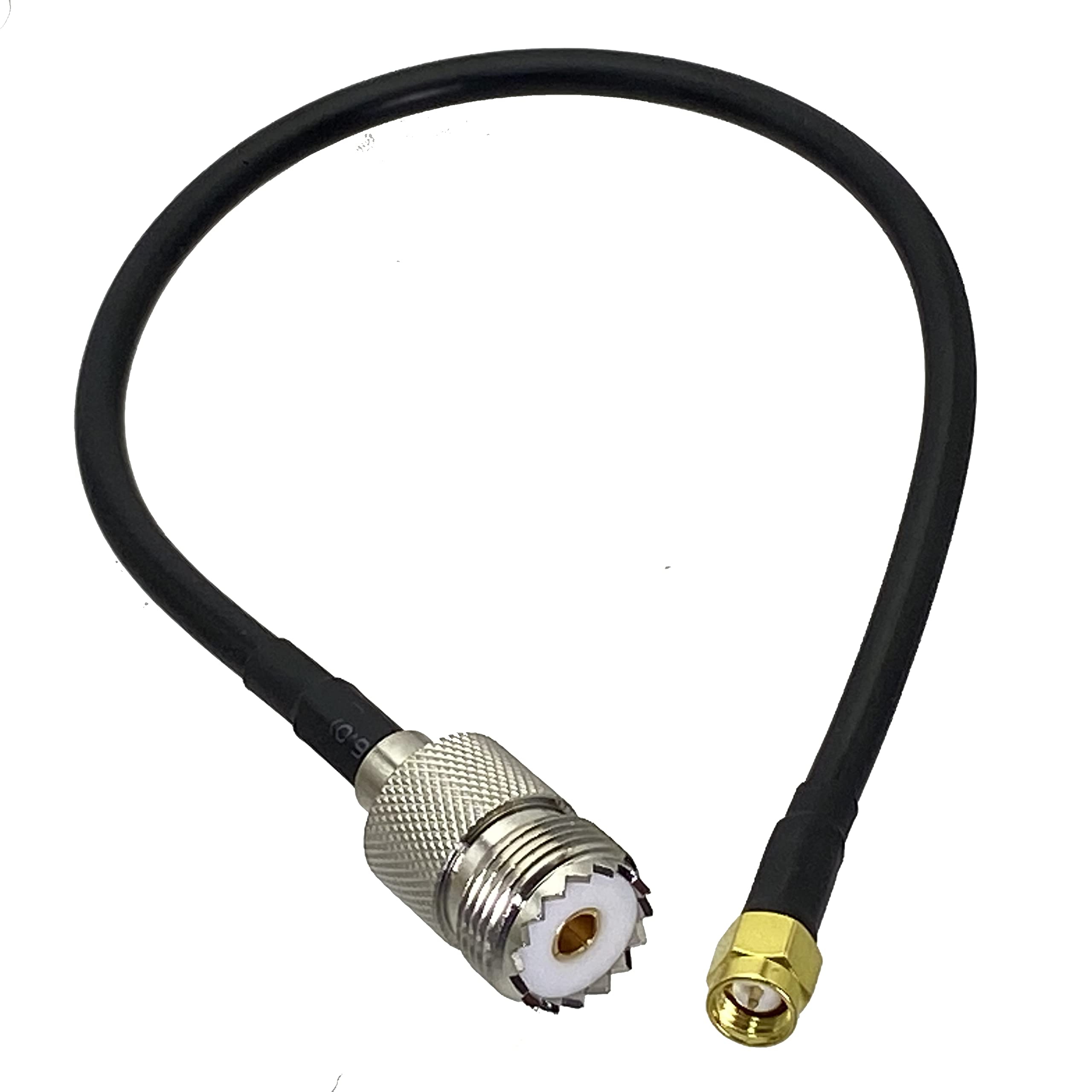HAVHAV 1 pz Cavo RG58 UHF SO239 Femmina Jack A SMA Maschio Connettore RF Coassiale Pigtail Jumper Adattatore Dritto Nuovo 6 Pollici ~ 20 M (Size : 1.5M