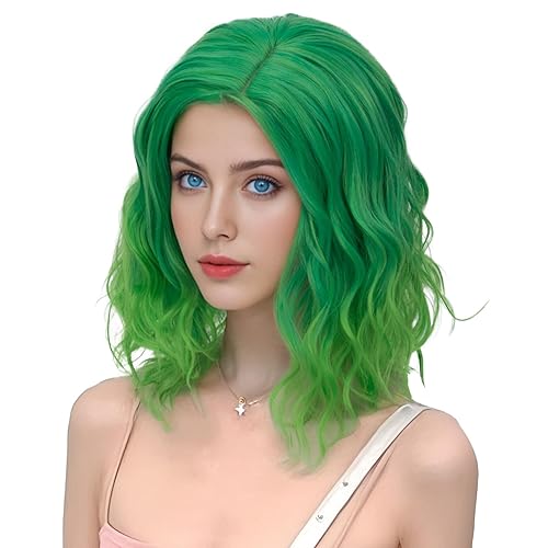 Miniatura 2 de Aicos Fashion - Peluca de pelo corto y rizado de 35 cm, resistente al calor, para uso diario o para carnaval, fiesta de disfraces, cosplay, peluca y