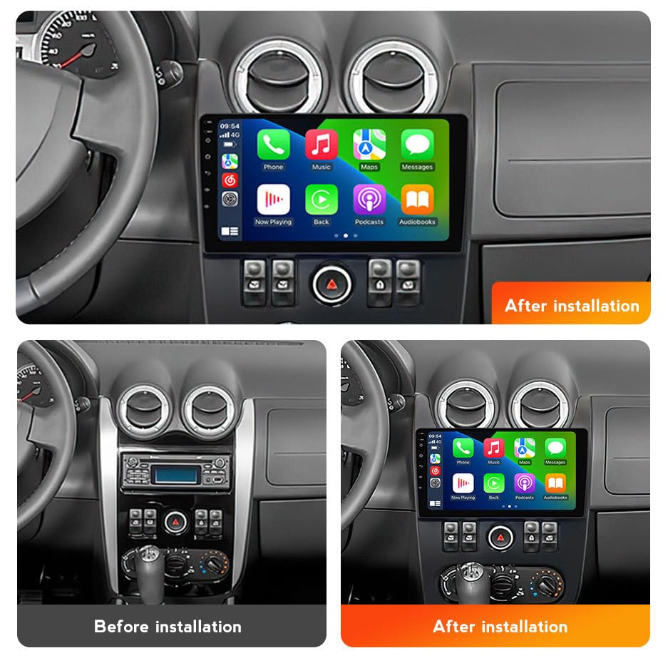 Radio de voiture Android 14 Bluetooth5.0 SWC Lada Largus 9" - 2