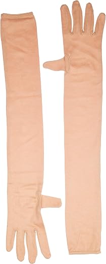 Kuber Industries Unisex Cotton Full Hand Arm Sleeves Gloves Set|Sunlight Protection|Soft & Comfortable Fabric|Size 64 X 10...