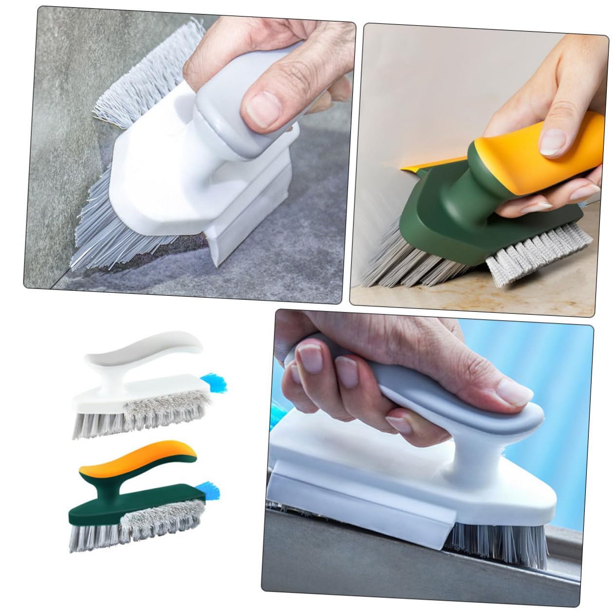 Alipis 10piezas Cepillo De Limpieza para Juntas De Azulejos y Suelos De Baño De Cepillos De Cerdas Duras para Eliminar Manchas Grietas y Esquinas Difíciles Limpieza Esfuerzo